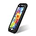 Galaxy S5 Case,3C-Aone Gorilla Glass Luxury Aluminum Alloy Protective Metal Extreme Shockproof Military Bumper Heavy Duty Cover Shell Case Skin Protector for Samsung Galaxy S5 (Black)