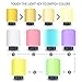 ACRATO LED Bedside Lamp Smart Touch Wireless Bluetooth Speaker Dimmable Color Night Light 4 Level Brightness 6 Colors Changing Mood Music Player TF Card AUX Supported Hands-free Calls Alarm Clock