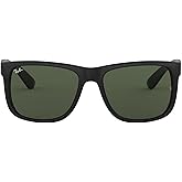 Ray-Ban unisex-adult Rb4165f Justin Low Bridge Fit Rectangular Sunglasses