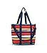 reisenthel Multibag, Carryall 10-pocket Tote with Removable Shoulder Strap, Artist Stripes