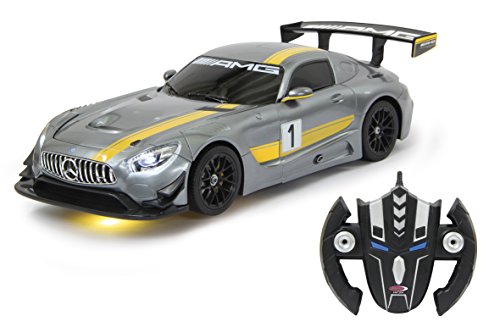 JAMARA 410028 - Mercedes AMG GT3 1:14 transformable 2,4GHz - RC Transformation zum Roboter auf Knopfdruck, Tanzmodus…