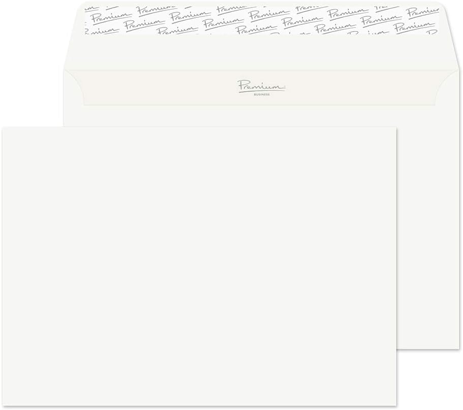 Blake Business C5 162 x 229 mm 120 gsm Peel & Seal Wallet Envelopes (71707) Oyster Wove - Pack of 500, C5 - 162 x 229 mm