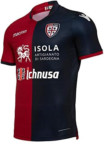 Macron Cagliari Calcio 18/19 Home S/S Football Shirt