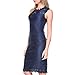 Stanzino Women's 2609NAVYS Sleeveless Lace Dress, Navy, S