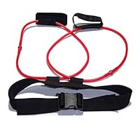 Pviolet Fitness Training Resistance Band Leg Power Puller Muscle Training Belt Strength Muscle Band spension Training Total Body Workouts Home Travel Lightweight Portable (1pc, Red)