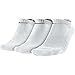 Nike Men's Cotton Cushion No Show Socks With Moisture Management (3 Pack) (XL (shoe size: 12-15), WHITE