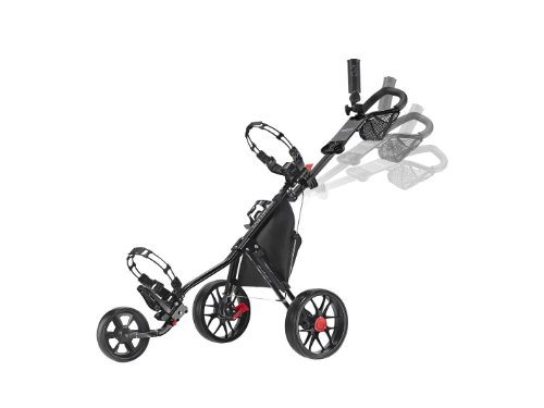 CaddyTek Deluxe 3 Wheel Golf Push Cart V3 - Image 4