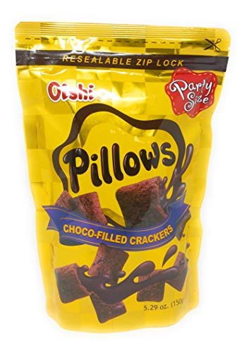 Oishi - Pillows, Choco-filled Crackers, 5.29oz