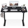 KKL 48-inch Height Adjustable Electric Standing Desk, 48 x 24 Inches Stand Up Desk with Splice Board and Hook, Sit Stand…