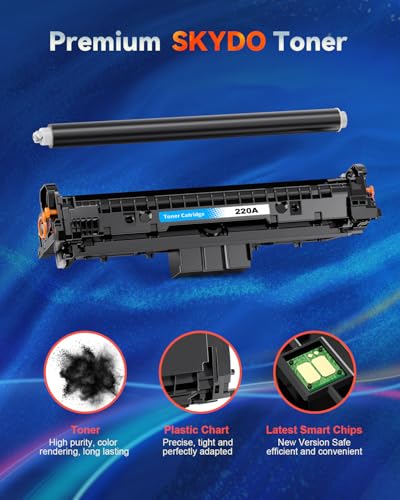 Skydo 220A Toner Compatible for H P 220A 220X Toner for Color LaserJet Pro MFP 4302dw 4302fdw 4302fdn 4202dw 4202dw, Toner Cartridge W2200A W2201A W2202A W2203A