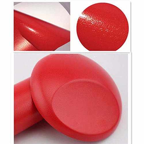 HOHOFILM 1ft x 5ft Grain Red Leather Vinyl Wrap Paper for Car Automobile Interior Exterior Protection