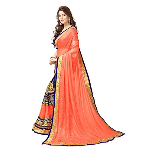Li Te Ra Women's Designer Lycra Embroidered Saree - Image 3