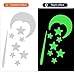 Glow in The Dark Stars and Moon and Shooting Stars,Toddler Decorations Room Decor Kit Bright Wall Stickers with Butterflies for Ceiling Decals in Kid Room,Total 215 Pcs