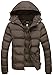 Wantdo Men's Hooded Winter Coat Warm Puffer Jacket Thicken Cotton Coat with Removable Hood