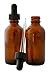 2 OZ (60 ML) AMBER GLASS BOTTLES DROPPERS Multipurpose great for light-sensitive liquids, essential oils. Use in bath, kitchen AND laboratory. BONUS - designed decorative stickers included. 5-PACK