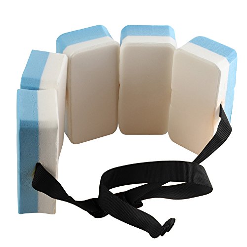 blue--net Buoyancy Instructional Swim Belt for Swim Training, Swimming Float Belt Swimming Training Aid Waist Pool Float Kickboard Foam Floating Belt Swim Waist Belt EVA for Child Kids Swim Training