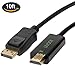 UVOOI DisplayPort to HDMI Cable 4K 10-Feet, Display Port (DP) to HDMI Male to Male Adapter Cable for All DP Modes - Gold-Plated