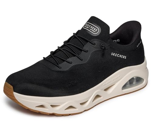 Skechers Men's Air Gliders Sketch-air Hands Free Slip -Ins, Black, 9
