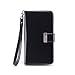 iPhone 6S Plus Case/iPhone 6 Plus Case, IZENGATE [Classic Series] Wallet Case Premium PU Leather Flip Cover Folio with Stand for Apple iPhone 6 Plus/Apple iPhone 6S Plus (Black)