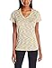 Under Armour Women's Tech SpaceDye Short Sleeve, White/Dark Orange, X-Small