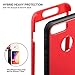 ULAK iPhone 8 Plus Case, iPhone 8 Plus Case Red, Slim Shockproof Flexible TPU Bumper Case Durable Anti-Slip Lightweight Front and Back Hard Protective Safe Grip Cover for iPhone 8 Plus 5.5 inch
