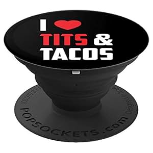 T-shirt Humour 'I Love Titties And Tacos' - Homme, Coupe Régulière, Manches Courtes, Noir