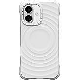 CASETiFY Ripple Case for iPhone 16 [Silicone / 6.6 ft. 2X Military Grade Drop Protection/Compatible with Magsafe] - White