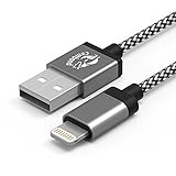 Cambond iPhone 8 charge 3.3ft (1M) Long Durable Nylon Braided iPhone Cable Apple MFI Certified Lightning to USB Cable Charging Cord Data Sync 8 Pin for iPhone, iPhone 8 7 7 plus, iPad, iPod (Grey)