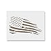 American Flag Rugged Patriotic Stencil - USA Template