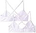 Hanes Girls 2 Pack Scoopneck Bralette Removable Foam Pads Bra - H136