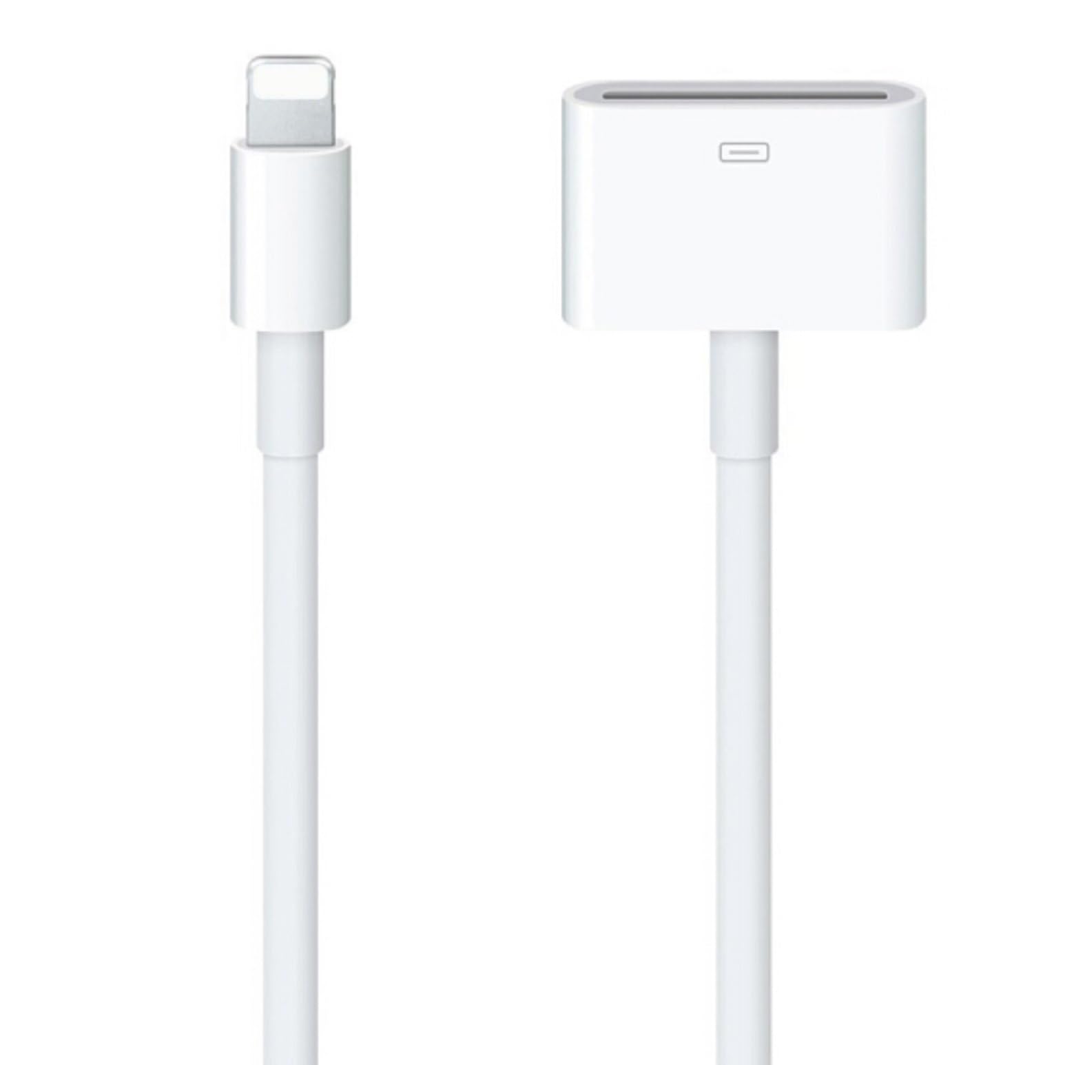 Photo 1 of [Apple MFi Certified] Lightning to 30 Pin Adapter for iPhone, 8 Pin to 30 Pin Charging and Data Transfer Converter Compatible with iPhone 14 13 12 11 Xs X 8 7 6 5 4 iPad iPod - No Audio Support(White)