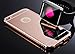 Rose Gold Mirror iPhone 5 5S Case, Umiko(TM) Clear Mirror With Metal Bumper Back Shell Hard Case Cover for iPhone 5 5S-Rose Gold