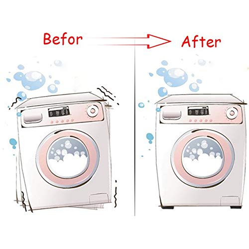 BeesClover New 4pcs Washing Machine Pad Refrigerator Floor Protectors Anti Vibration Furniture Shock Proof Non Slip Feet Tailorable Mat Show