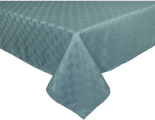Bardwil Linens Reflections 52"x52" Square Tablecloth, Aqua