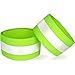 BlazeBand Reflective Wristbands (Pair) – High Visibility Reflective Bands with 360 Degree Retro Reflective Strip – Fully Adjustable Elastic Reflective Safety Band for Wrist or Lower Arm Use