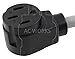 AC WORKS Electric Vehicle Charging Adapter for Tesla Use (14-30 4-Prong Dryer to Tesla)