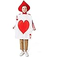 HDNJTCY Ace Playing Card of Hearts/Spades Halloween Costume with Hat Cosplay One Size Fits Most Unisex Adult Funny Outfit