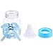 Pangda 12 Pieces Blue Candy Bottles and 50 Pieces Blue Mini Acrylic Pacifiers for Baby Shower Favors