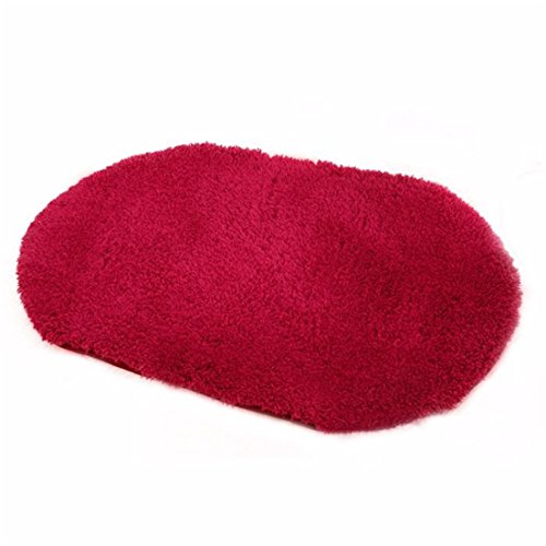 image for Hunputa Oval Non Skid Memory Foam Kitchen rugs and Mats for Hardwood F