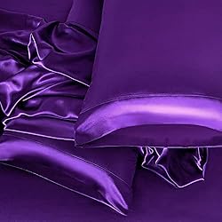 Homiest 3pcs Satin Sheets Set Luxury Silky Satin