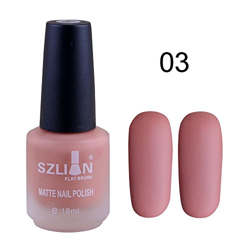 Dingji 18ml Fast Dry Matte Dull Nail Polish Lasting Nail Art Matte Nail Polish Gel (C) Dingji 18ml Fast Dry Matte Dull Nail Polish Lasting Nail Art Matte Nail Polish Gel (C)