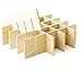 Wood Dividers - Organize Drawers & More - Convert Aroma Outfitters Essential Oil Box. Wooden Divider Holds 25 15ml Bottles