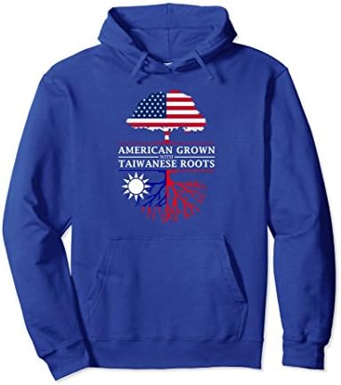Unisex American Grown with Taiwanese Roots - Taiwan Hoodie Medium Royal Blue