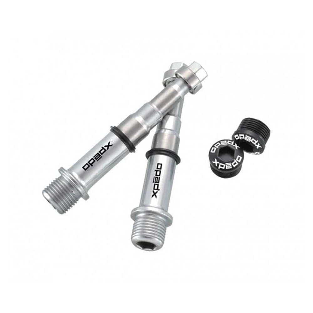 Xpedo Plain 2184013300 Titanium Axle Caps – Silver, 15 x 10 x 10 cm