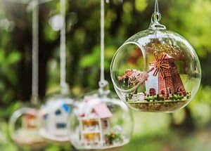DIY Glass Wooden Dollhouse Miniature Kit w/ LED and Voice control-Holland trip