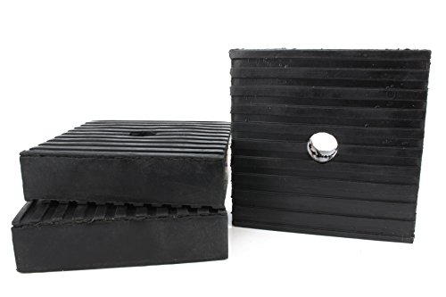 3 Pack Anti Vibration Pads For Air Compressor Or Equipment Solid Rubber 4x4x1