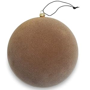 Nordstjerne – kerstboomversiering, kerstballen – fluweel – kleur: curry, bruin – Ø: 12 cm
