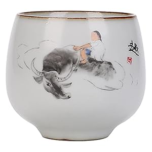 Liuying Ru Kiln Tea Cup, Kan Voedende Thee Cup, Keramische Master Cup, Kung Fu Tea Set, Persoonlijke Single Cup, Home…