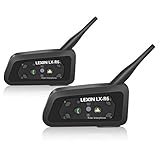 LEXIN LX-R6 Bluetooth for helmet motorcycle, Bluetooth Motorcycle Headset Helmet Intercom Communication Headphone 1000m Rider