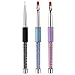 Makartt 3Pcs UV Gel and Liner Brush Set, Poly Nail Gel Brush, Nail Art Painting Flat Brush Round Brush Liner Brush Manicure Tool Q-06